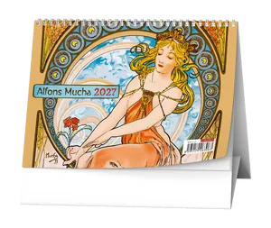 Tischkalender - Alfons Mucha 2027